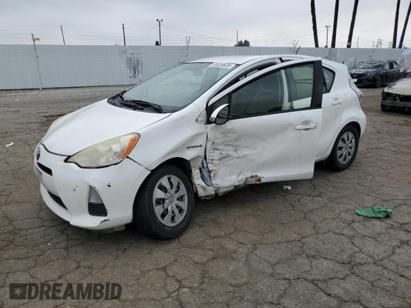 2012 Toyota Prius One with VIN JTDKDTB34C1025133, listed as a Copart auction lot 55520635 with Not Provided miles and Salvage Title. Bid and sale history available at DreamBid. Image 1.