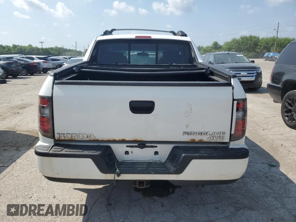 2012 Honda Ridgeline RT with VIN 5FPYK1F25CB451496, listed as a Copart auction lot 62484395 with 169,044 mi miles and Salvage title. Bid and sale history available at DreamBid. Image 6.