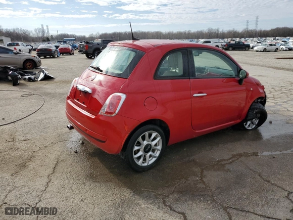 2017 FIAT 500 Pop with VIN 3C3CFFKR0HT697943, listed as a Copart auction lot 45541055 with 98674 miles and Salvage Title. Bid and sale history available at carsss.com. Image 3.