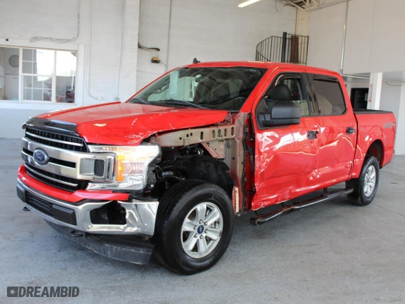 2019 Ford F-150 XL with VIN 1FTEW1E5XKFB18538, listed as a Copart auction lot 53697635 with 71,704 mi miles and Salvage Title. Bid and sale history available at carsss.com. Image 2.