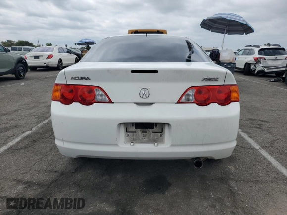 2002 Acura RSX Auto with VIN JH4DC54852C013753, listed as a Copart auction lot 53722285 with 296,540 mi miles and Salvage Title. Bid and sale history available at carsss.com. Image 6.