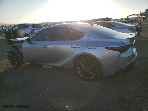 2023 Lexus IS with VIN JTHGZ1B2XP5061022, listed as a Copart auction lot 43243035 with NaN miles and Salvage Title. Bid and sale history available at carsss.com. Image 2.