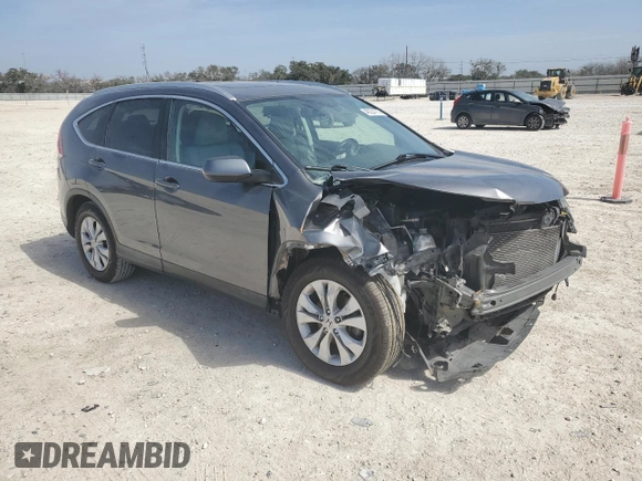 2014 Honda CR-V EX-L with VIN 2HKRM3H70EH529523, listed as a Copart auction lot 48224755 with 142,583 mi miles and Salvage Title. Bid and sale history available at carsss.com. Image 4.