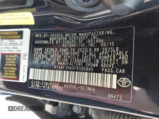 2015 Toyota Camry XLE z VIN 4T4BF1FK5FR505945, wystawiony jako IAAI lot #42114226 z przebiegiem 197 032 mil mil oraz . Historia ofert i sprzedaży dostępna na DreamBid. Obrazek 9.