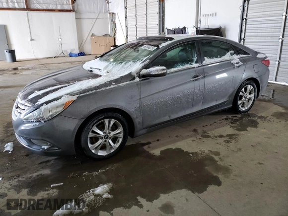 2013 Hyundai Sonata Limited with VIN 5NPEC4AC4DH617813, listed as a Copart auction lot 46164025 with 87,256 mi miles and Salvage Title. Bid and sale history available at DreamBid. Image 1.