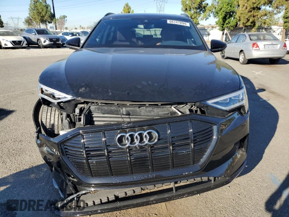 2022 Audi e-tron Premium with VIN WA1AAAGE0NB028153, listed as a Copart auction lot 68147894 with 28,256 mi miles and Salvage Title. Bid and sale history available at DreamBid. Image 5.