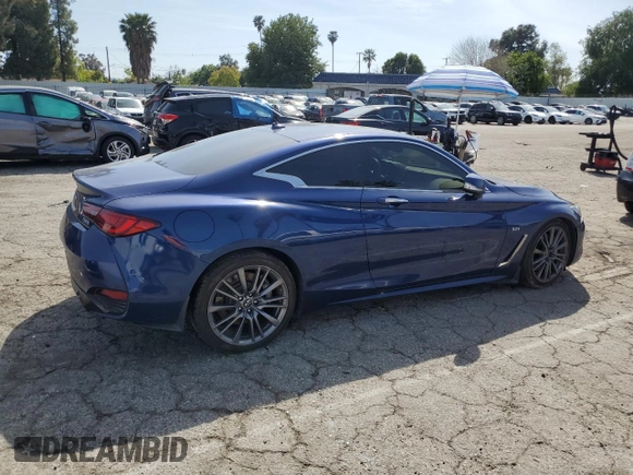 2017 Infiniti Q60 Sport with VIN JN1EV7EK6HM362853, listed as a Copart auction lot 48518255 with 139,405 mi miles and Salvage Title. Bid and sale history available at DreamBid. Image 3.