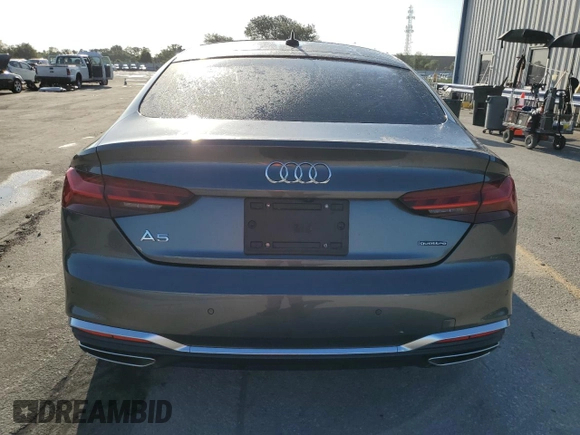 2021 Audi A5 Sportback S line Premium Plus with VIN WAUFACF5XMA025416, listed as a Copart auction lot 59940993 with 13,578 mi miles. Bid and sale history available at carsss.com. Image 6.