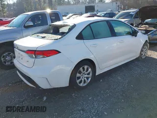 2021 Toyota Corolla LE with VIN 5YFEPMAE8MP245059, listed as a IAAI auction lot 41585010 with 75,000 mi miles. Bid and sale history available at carsss.com. Image 4.