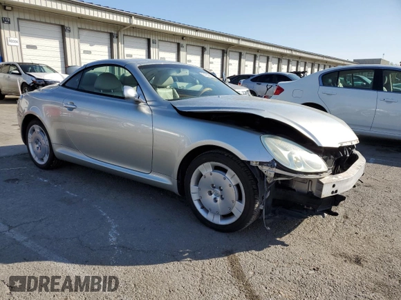 2002 Lexus SC with VIN JTHFN48Y020014026, listed as a Copart auction lot 51959624 with 210,155 mi miles and Salvage Title. Bid and sale history available at carsss.com. Image 4.