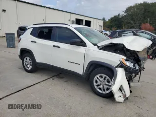 2018 Jeep Compass Sport with VIN 3C4NJCAB2JT214982, listed as a Copart auction lot 78254674 with 80,838 mi miles and Salvage Title. Bid and sale history available at carsss.com. Image 4.