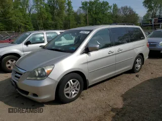 2006 Honda Odyssey EX-L with VIN 5FNRL38776B036795, listed as a Copart auction lot 53665215 with 0 mi miles and Salvage Title. Bid and sale history available at carsss.com. Image 1.