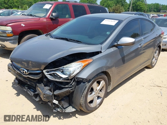 2013 Hyundai Elantra GLS with VIN 5NPDH4AE4DH417819, listed as a IAAI auction lot 42163626 with 135,370 mi miles and . Bid and sale history available at DreamBid. Image 17.