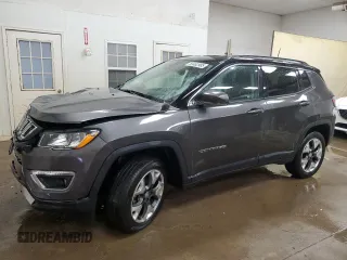 2018 Jeep Compass Limited с VIN 3C4NJDCB8JT395928, выставлен на аукционе Copart как лот 55462985 с пробегом 66 941 миль миль и Чистый • Clean title. История ставок и продаж доступна на DreamBid. Изображение 1.