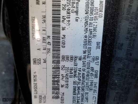 2017 Ford Focus ST with VIN 1FADP3L96HL334011, listed as a Copart auction lot 88313875 with 114,344 mi miles and Salvage Title. Bid and sale history available at carsss.com. Image 15.
