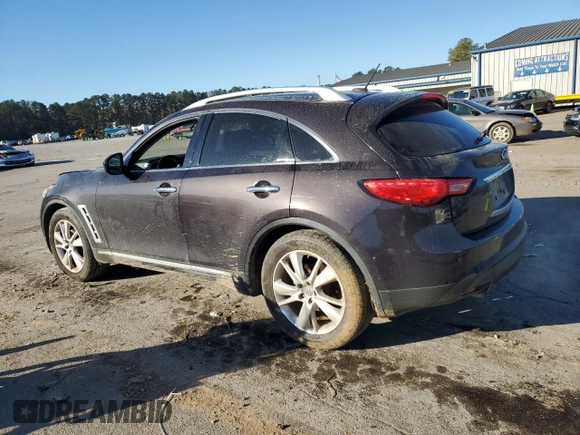 2012 Infiniti FX35 with VIN JN8AS1MU3CM122063, listed as a Copart auction lot 49909165 with 147,716 mi miles and Salvage Title. Bid and sale history available at carsss.com. Image 2.