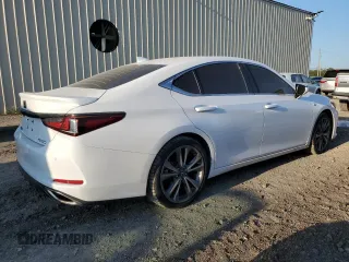 2021 Lexus ES with VIN 58AGZ1B19MU082667, listed as a Copart auction lot 80340464 with 82,447 mi miles and Salvage Title. Bid and sale history available at carsss.com. Image 3.