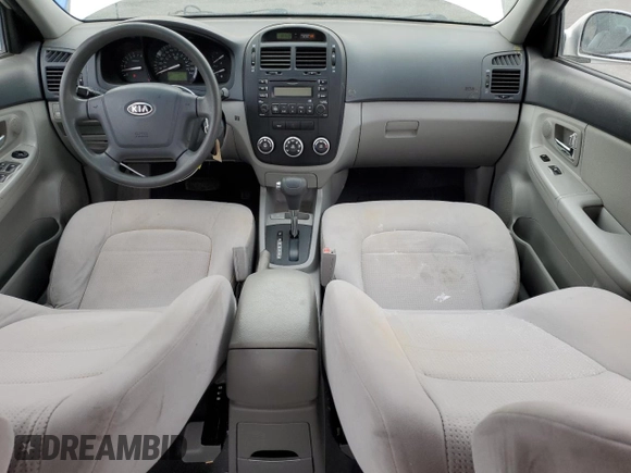 2008 Kia Spectra EX with VIN KNAFE122885584403, listed as a Copart auction lot 72360724 with 223,250 mi miles and Salvage Title. Bid and sale history available at carsss.com. Image 8.
