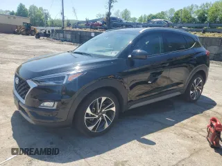 2019 Hyundai Tucson Ultimate z VIN KM8J3CAL5KU982864, wystawiony jako Copart lot #57455035 z przebiegiem 16 623 mil mil oraz Szkoda całkowita • Salvage title. Historia ofert i sprzedaży dostępna na DreamBid. Obrazek 1.