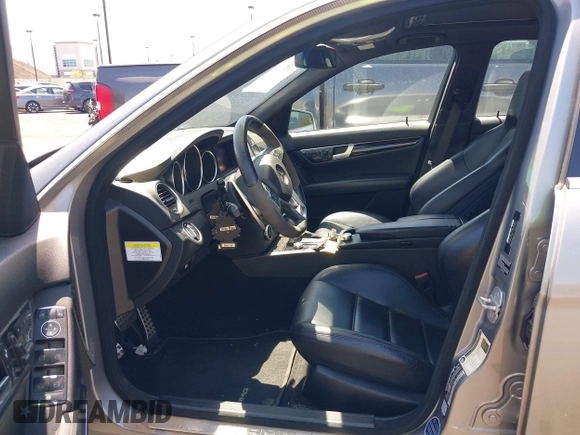 2012 Mercedes-Benz C 63 AMG with VIN WDDGF7HB2CA733599, listed as a IAAI auction lot 42094388 with 81,287 mi miles and . Bid and sale history available at carsss.com. Image 5.