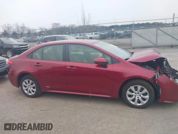 2023 Toyota Corolla Hybrid LE with VIN JTDBDMHE2PJ000249, listed as a IAAI auction lot 41618305 with 47,925 mi miles. Bid and sale history available at carsss.com. Image 13.