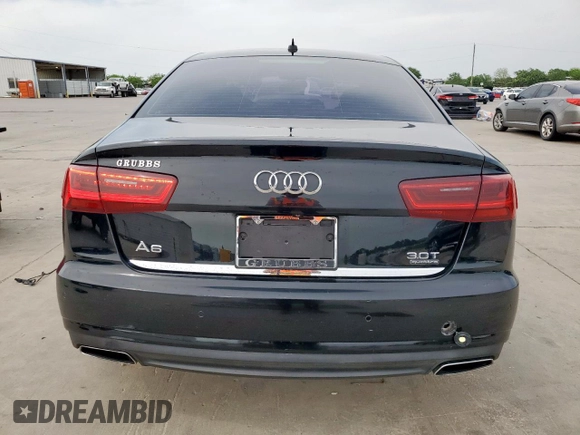2016 Audi A6 Premium Plus with VIN WAUFGAFC0GN002774, listed as a Copart auction lot 52775355 with 140,188 mi miles and Salvage Title. Bid and sale history available at DreamBid. Image 6.