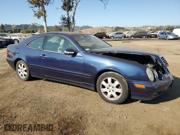 2000 Mercedes-Benz CLK 320/430 with VIN WDBLJ65G4YF161087, listed as a Copart auction lot 73549254 with 236,864 mi miles and Salvage Title. Bid and sale history available at DreamBid. Image 4.