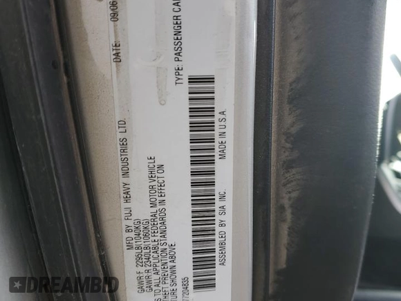 2007 Subaru Legacy Special z VIN 4S3BL616777204835, wystawiony jako Copart lot #86259824 z przebiegiem 215 168 mil mil oraz Czysty tytuł • Clean title. Historia ofert i sprzedaży dostępna na DreamBid. Obrazek 12.