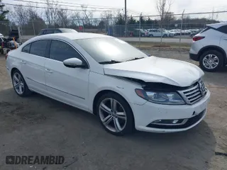 2013 Volkswagen CC Sport with VIN WVWBP7AN2DE546296, listed as a IAAI auction lot 41763823 with 102,028 mi miles. Bid and sale history available at carsss.com. Image 1.