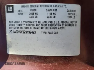 2002 Chevrolet Monte Carlo SS with VIN 2G1WX15K929192493, listed as a Copart auction lot 76564434 with 114,352 mi miles and Salvage Title. Bid and sale history available at carsss.com. Image 14.