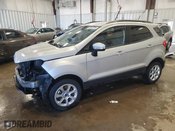 2020 Ford EcoSport SE with VIN MAJ6S3GL7LC318549, listed as a Copart auction lot 48242785 with 44,624 mi miles and Salvage Title. Bid and sale history available at DreamBid. Image 1.