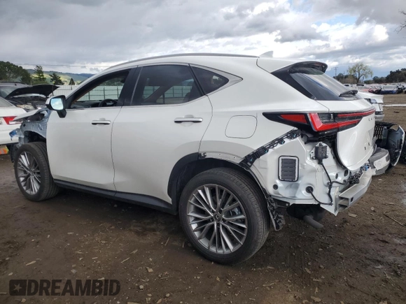 2024 Lexus NX with VIN JTJHKCEZXR2025895, listed as a Copart auction lot 46928025 with 9,707 mi miles and Salvage Title. Bid and sale history available at carsss.com. Image 2.