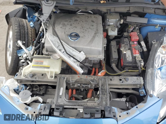2013 Nissan LEAF SV with VIN 1N4AZ0CPXDC418210, listed as a Copart auction lot 50837105 with Not provided miles and Salvage title. Bid and sale history available at DreamBid. Image 12.