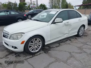 2009 Mercedes-Benz C-Class 3.0L Sport with VIN WDDGF54X19R082613, listed as a IAAI auction lot 42078992 with 140,707 mi miles. Bid and sale history available at carsss.com. Image 2.