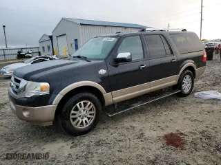 2014 Ford Expedition EL XLT with VIN 1FMJK1H53EEF61819, listed as a Copart auction lot 80583284 with 160,649 mi miles and Salvage Title. Bid and sale history available at carsss.com. Image 1.