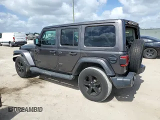 2020 Jeep Wrangler Unlimited Sahara High Altitude with VIN 1C4HJXEG6LW286324, listed as a Copart auction lot 45111415 with 46,984 mi miles and Non repairable. Bid and sale history available at DreamBid. Image 2.