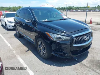 2020 Infiniti QX60 Luxe with VIN 5N1DL0MN0LC523595, listed as a IAAI auction lot 42585778 with 91,702 mi miles and . Bid and sale history available at DreamBid. Image 1.