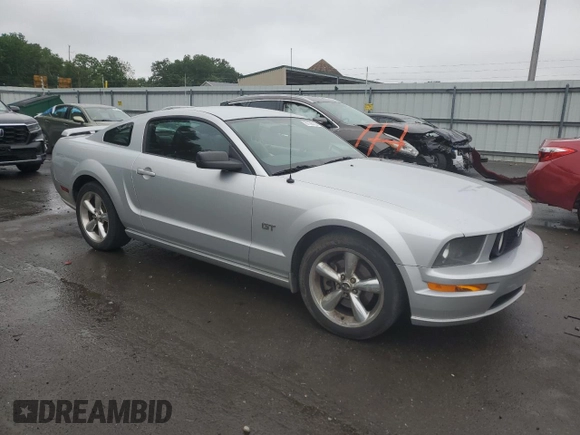 2008 Ford Mustang GT Deluxe with VIN 1ZVHT82HX85162578, listed as a Copart auction lot 61166105 with Not provided miles and Salvage title. Bid and sale history available at DreamBid. Image 4.
