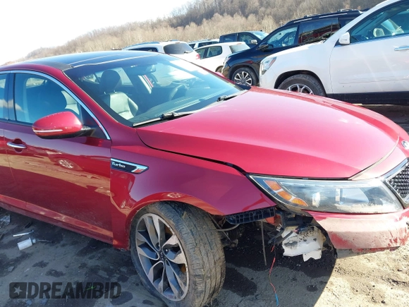 2015 Kia Optima SX Turbo with VIN 5XXGR4A68FG482416, listed as a IAAI auction lot 41547023 with 81,067 mi miles. Bid and sale history available at carsss.com. Image 6.