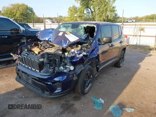2020 Jeep Renegade Sport with VIN ZACNJAAB5LPM05727, listed as a IAAI auction lot 40515936 with Not Provided miles and . Bid and sale history available at carsss.com. Image 2.