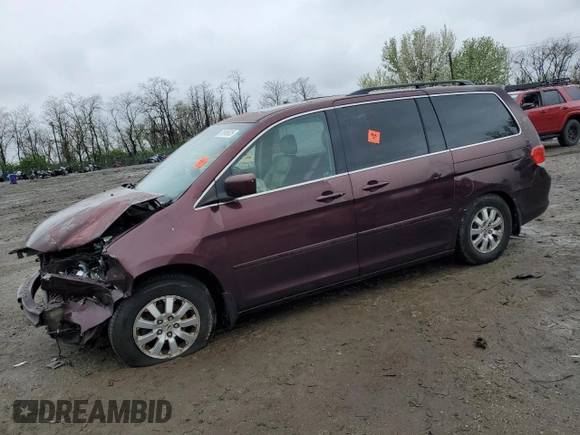 2008 Honda Odyssey EX-L with VIN 5FNRL38798B087573, listed as a Copart auction lot 51915525 with 0 mi miles and Salvage Title. Bid and sale history available at carsss.com. Image 1.