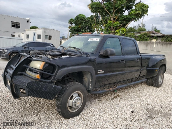 2005 Chevrolet Silverado 3500 DRW LT with VIN 1GCJK33265F908745, listed as a Copart auction lot 76309194 with NaN miles and Salvage Title. Bid and sale history available at carsss.com. Image 1.