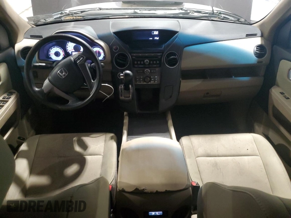 2012 Honda Pilot LX with VIN 5FNYF4H25CB010625, listed as a Copart auction lot 57208515 with 81,617 mi miles and Salvage title. Bid and sale history available at DreamBid. Image 8.