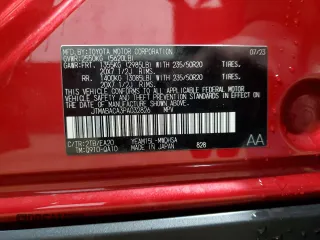 2023 Toyota bZ4X XLE with VIN JTMABACA3PA032826, listed as a Copart auction lot 49626575 with 45,061 mi miles and Salvage title. Bid and sale history available at DreamBid. Image 14.