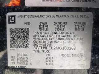 2021 GMC Sierra 1500 Denali с VIN 3GTU9FEL2MG103368, выставлен на аукционе IAAI как лот 42242258 с пробегом 73 460 миль миль и . История ставок и продаж доступна на DreamBid. Изображение 9.