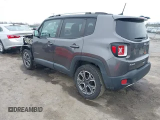 2018 Jeep Renegade Limited z VIN ZACCJBDB4JPH11505, wystawiony jako IAAI lot #41749500 z przebiegiem 75 494 mil mil oraz . Historia ofert i sprzedaży dostępna na DreamBid. Obrazek 3.