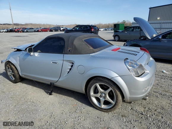 2005 Toyota MR2 Spyder with VIN JTDFR320850073039, listed as a Copart auction lot 43901685 with 0 mi miles and Salvage Title. Bid and sale history available at carsss.com. Image 2.
