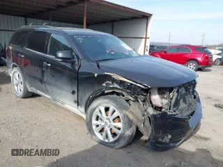2013 Dodge Durango Crew with VIN 1C4RDHDG2DC695121, listed as a IAAI auction lot 41225057 with 118,458 mi miles. Bid and sale history available at carsss.com. Image 1.
