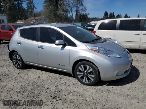 2016 Nissan LEAF S with VIN 1N4BZ0CP8GC306384, listed as a Copart auction lot 52781865 with 53,870 mi miles and Salvage Title. Bid and sale history available at carsss.com. Image 4.