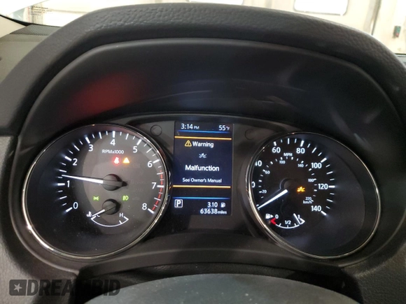 2018 Nissan Rogue S with VIN 5N1AT2MT6JC731183, listed as a Copart auction lot 85054064 with 63,638 mi miles and Salvage Title. Bid and sale history available at carsss.com. Image 9.